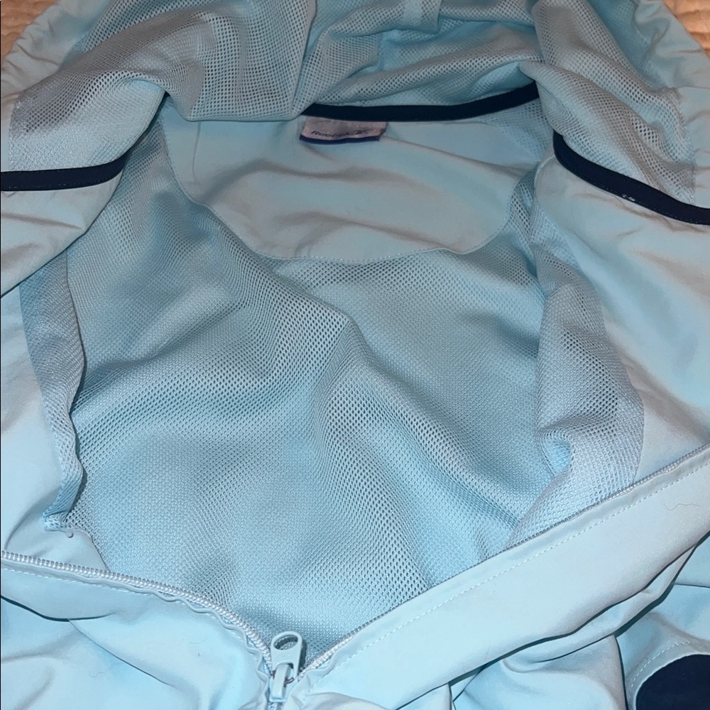 Reebok Sky Blue Hooded Jacket with Black Accents - Picture 8 of 9